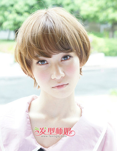菱形脸日系短卷发 修颜显清甜唯美气质