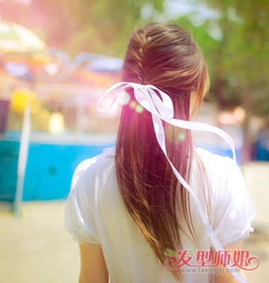 短脸女生适合扎的马尾辫 好看的女生编辫子发型