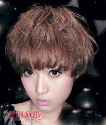 沙宣发型半烫效果 沙宣短发烫发型图片