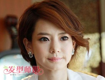 沙宣发型半烫效果 沙宣短发烫发型图片