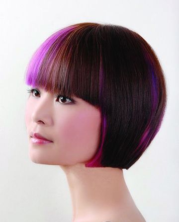 短头发适合染什么颜色 短发染紫红色头发好看么