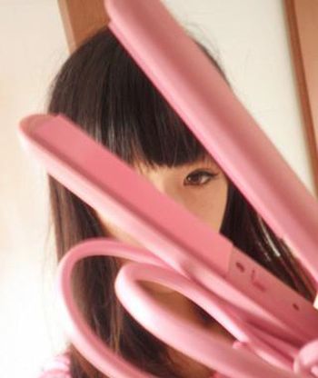 在家做短发梨花烫内扣 学生内扣梨花短发步骤