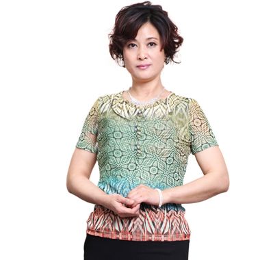 中年短发老式烫发 烫发短发中年妇女型发图片