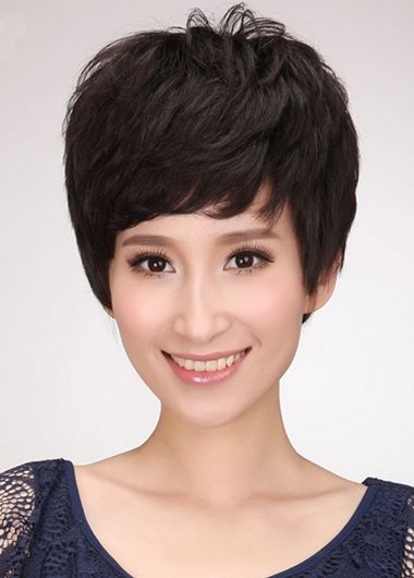 中年短发老式烫发 烫发短发中年妇女型发图片