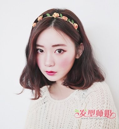 女的大脸留短内扣好看吗 大脸女生中分内扣短发发型