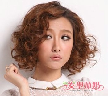 Բ���ʺ��ж̷����� Բ��Ů����ͷ��