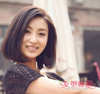 Բ���ʺ��ж̷����� Բ��Ů����ͷ��