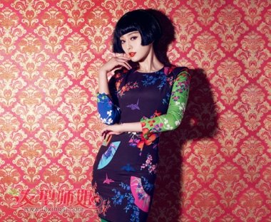 贾青短发光影变幻美艳动人 女明星短直发流行发型