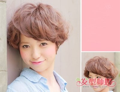 脸大短发怎么设计漂亮 脸大的女孩适合哪种短发图片