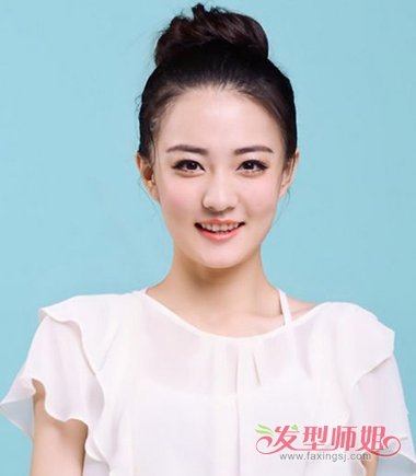 参加婚礼中长发盘发发型图片 结婚中长发扎头发造型方法