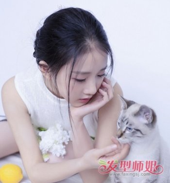 直发要盘怎样的发型 中长发直发盘发发型