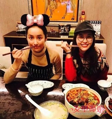 娱乐圈“恩爱”闺蜜二人组 唐嫣吕一合拍发型美多多