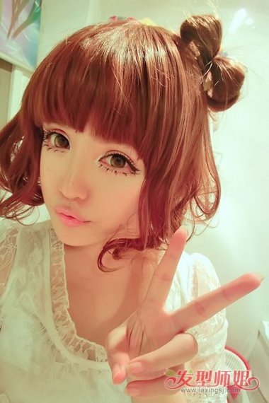 少女时代扎发方法 最美少女扎发