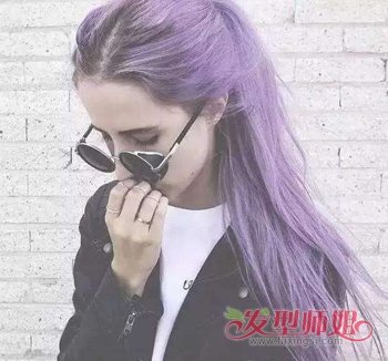 女生染葡萄紫的头发 最好看的染发是什么颜色