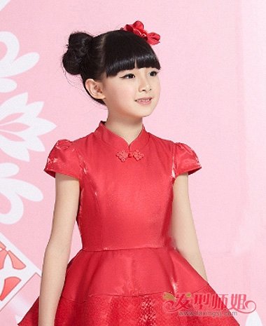 幼儿小朋友唱中国欢乐年应梳什么头型 在中国流行的头型