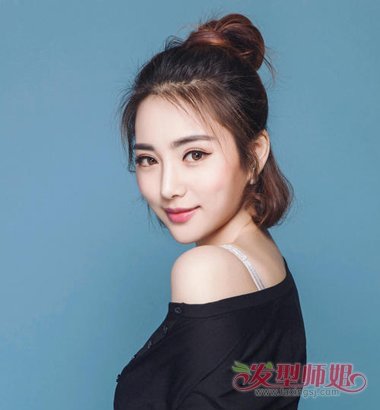 学生个性梳头 个性头型女初中生