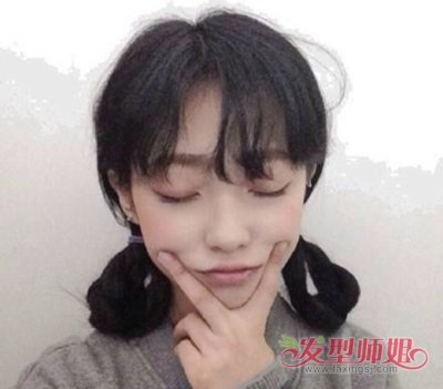齐刘海扎马尾怎么那么土 刘海马尾辫的各种扎法