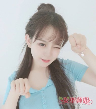 二次元刘海适合什么发型 二次元刘海中长发图片