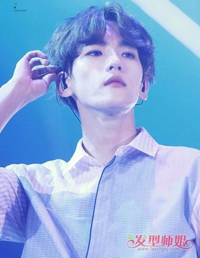 男生锅盖头烫蓬松纹理 中学生锅盖头发型男