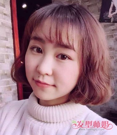 圆脸内扣短发梨花头 2018新款梨花头