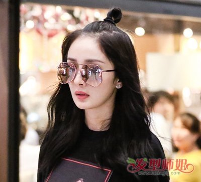 唐艺昕苹果头 明星苹果头发型图片