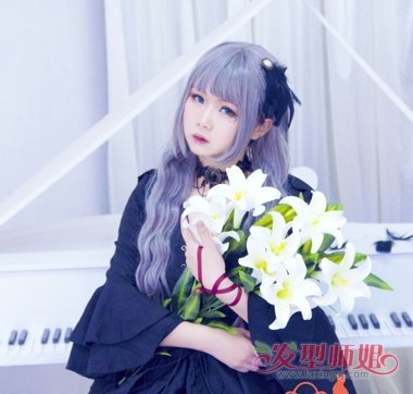 日系lolita简单发型 女生刘海可爱lolita长发发型