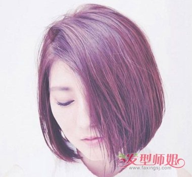 直发波波头内扣 女生时尚发型图集