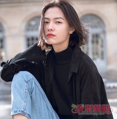 女生梳lob头下面一刀齐剪裁好看吗 2019女生最新款一刀剪lob头造型