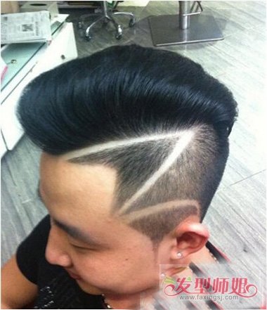 一般理发店刻痕头发需要多少钱 男生头发刻痕字母帅气造型图案