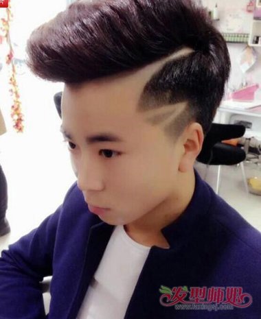 一般理发店刻痕头发需要多少钱 男生头发刻痕字母帅气造型图案
