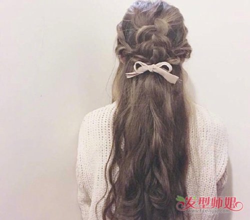 发饰+日系编发才是最潮甜美森系风 齐腰长发淑女必备清新浪漫编发发型