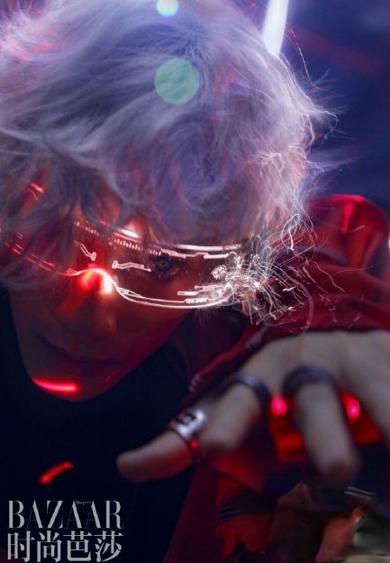 罗云熙未来感电竞大片 朋克风科幻造型太酷炫_最新流行发型设计发型图片与美发造型门户网