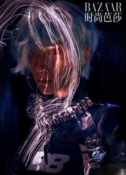 罗云熙未来感电竞大片 朋克风科幻造型太酷炫_最新流行发型设计发型图片与美发造型门户网