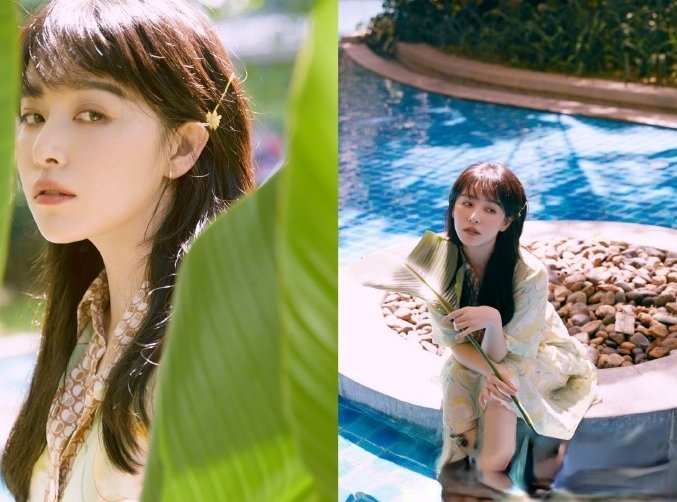 阚清子黑长直夏日造型 美颜暴击气质百分百_最新流行发型设计发型图片与美发造型门户网